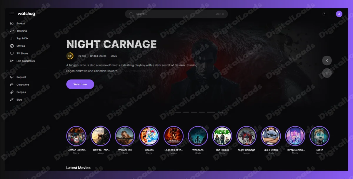 Watchug - Movie And TV-Show Platform & Auto Embed, M3u8 & Live Broadcast